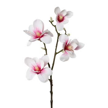 Magnolia x 4, 85cm, Pink, Real Touch