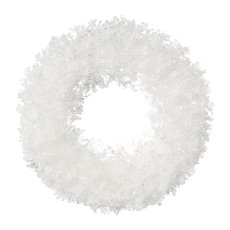 Ice Crystal Wreath, White, 24 cm, Frost