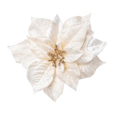 Poinsettia Blossom With Clip