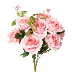 Rosenbusch x 9, 50 cm, rosa