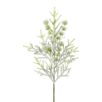 Minifichtenzweig x 13 geeist, 49cm, frost