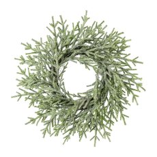 Mini spruce wreath, iced, 40,cm, frost