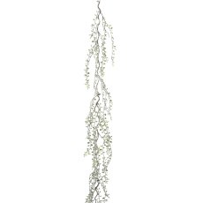 Mini leaf garland frosted,1/poly, 182, frost, 1/pc.