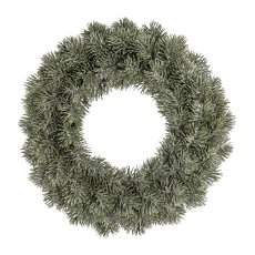 Fir wreath frosted, 38cm, frost