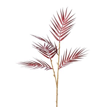 Palmblattzweig, 81cm, bordeaux