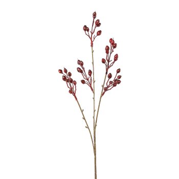 berry branch, 57cm, bordeaux