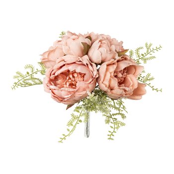Peonienbouquet, 31cm, altrosa
