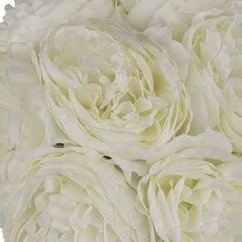 Rose bouquet, 23cm, white