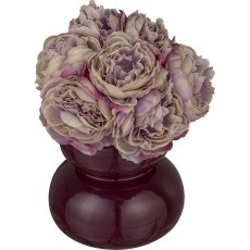 Rose bouquet, 23cm, purple