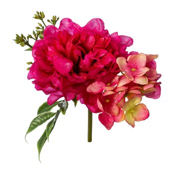 Peony/Hortensia pick, 18cm, fuchsia