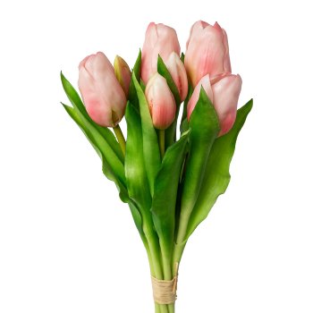 tulip bunch x 7, 32cm, pink