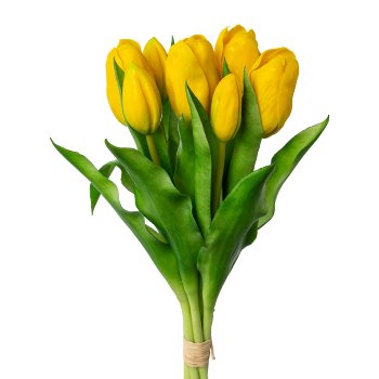Tulip waistband x 7, 32cm, yellow