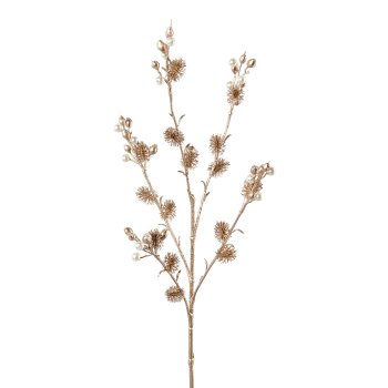 Perlenzweig x5, 66cm, champagner