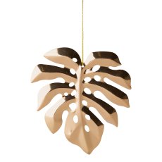Blatthänger, 12cm, gold,