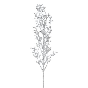 Berry branch, 56cm, silver,