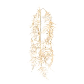 Fern hanging branch, 108cm, cream,