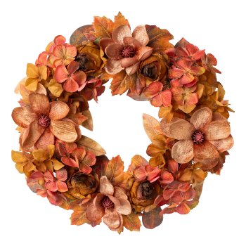 Magnolia mix wreath, 42cm, autumn mix,