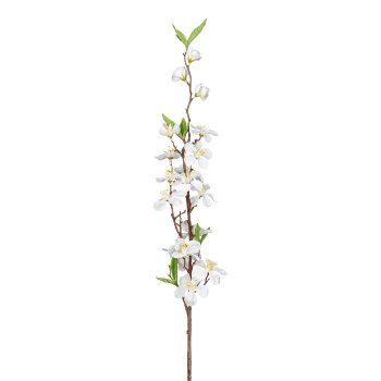 Apfelblütenzweig, 82cm, weiß