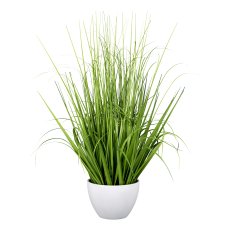 Grass in bowl, 58 cm, green