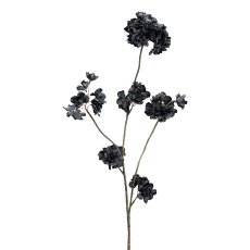 Flower branch, 87 cm, black