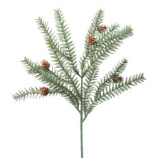 Tannenzweig mit Zapfen, 41 cm,