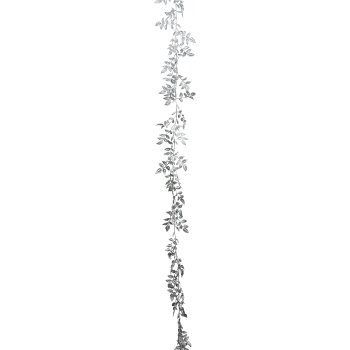 Smilaxgirlande, metallic, 166 cm, silber