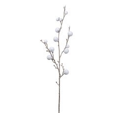 Cotton branch, 90 cm, white