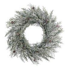 Cypress wreath, 48 cm, frost