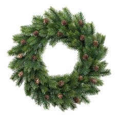 Fir wreath with cones, 43 cm,