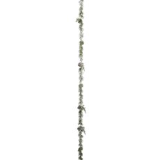 Zederngirlande mit Zapfen, 180 cm, frost