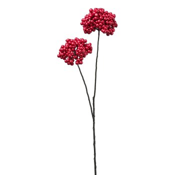 Berry branch x 2, 71cm, red