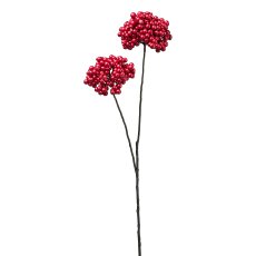 Berry branch x 2, 71 cm, red