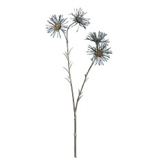 Marguerite branch x4, 52cm, blue