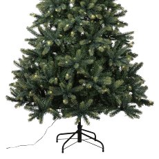 Fir tree DIANA, mix fir, 1225 tips, 400 LED, 210cm, Ø117cm, green