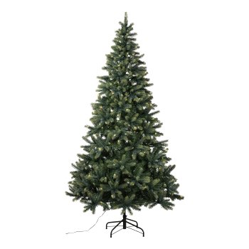 Fir tree DIANA, mix fir, 1225 tips, 400 LED, 210cm, Ø117cm, green