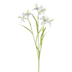 Lily branch, 64cm, white