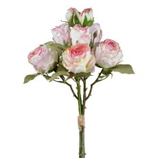Vintage rose bunch, 54cm, pale pink