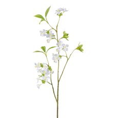 Blütenzweig, 60 cm, weiß
