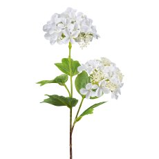 Snowball branch, 48cm, white