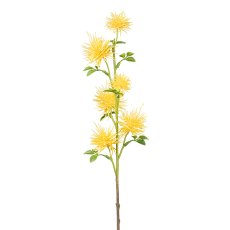 Thistle branch, 53 cm, yellow