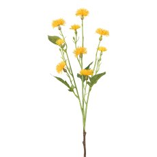 Kornblumenzweig, 54cm, gelb