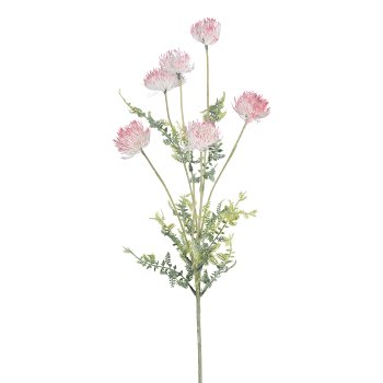 Thistle branch, 80cm, pale pink