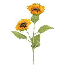 Sunflower x 2, 66 cm, yellow