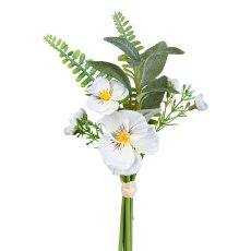 Pansy mix bunch, 27 cm, white