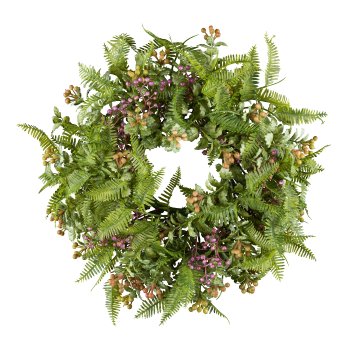 Berry Mix Wreath, 34cm, green-mix