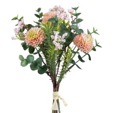 Pompon dahlia mixed bunch x7, 30cm, pale pink