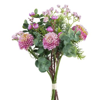 Pompon dahlia mixed bunch x7, 30cm, pink