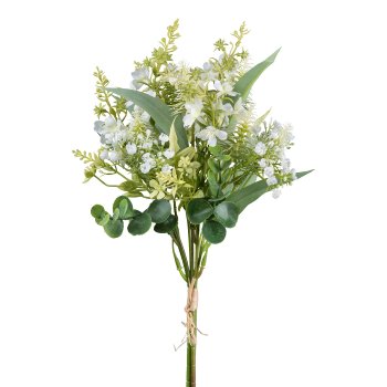 Blüten-Mixbund, 48cm, weiß