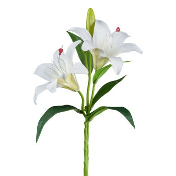 Lily with buds, 39cm, white