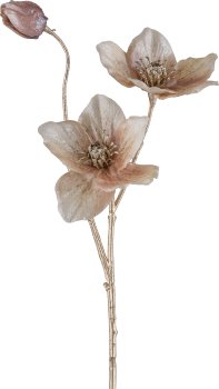 Christmas rose, 56cm, beige